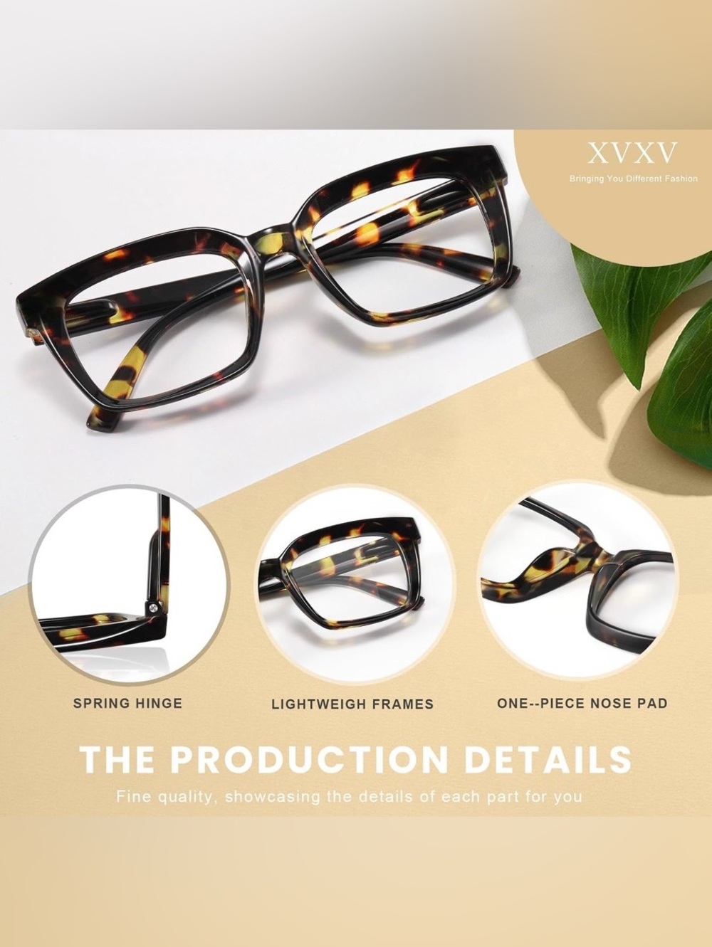 Amazon Women's Square Reading Glasses Set - Black, Tortoise & Pink 2.25x - Picture 2 of 4